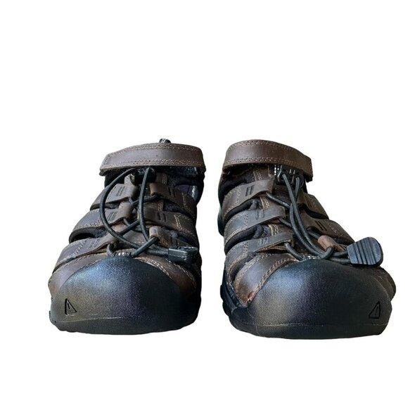 KEEN Whisper Sandals Leather Men's Youth Dark Brown Size 5 Outdoor Hiking - Picture 5 of 10